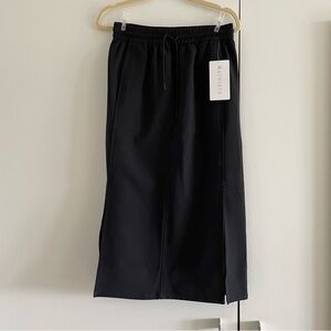 Athleta, Stride Midi Skirt, Black, XS